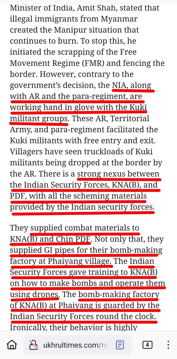 #HighAlert: Did u know that there's a Bomb Manufacturing Factory run by illegal Burma Origin Kuki Terrorists at Phaileng Village Manipur which is guarded by Indian Security Forces round the clock???

Read full at: ukhrultimes.com/nscn-alleges-i…

@UN @UNGeneva @UNHumanRights @unhrcpr