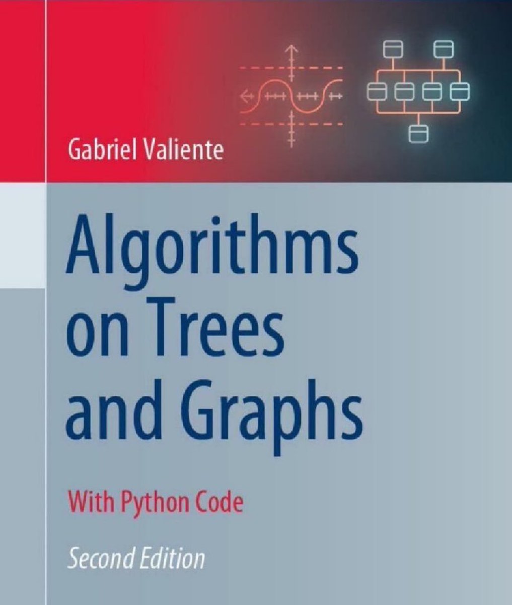 #Algorithms on Trees and Graphs (with #Python Code): amzn.to/3IrmKWs

——————
#AI #MachineLearning #BigData #DataScience #RDF #LinkedData #GraphDB #GraphAnalytics #Semantics #KnowledgeGraphs #RAG #LLMs #DataStructures #DataScientists #Coding