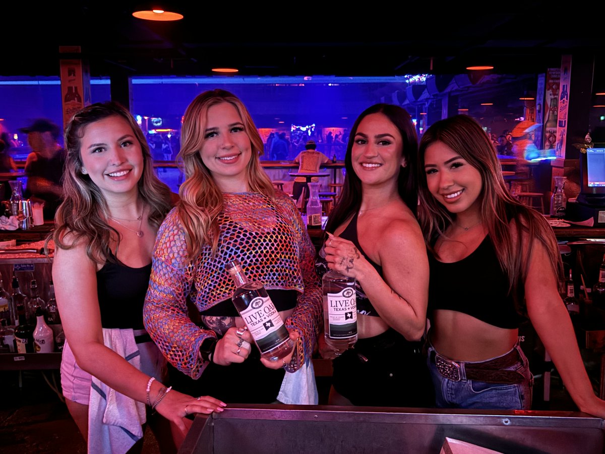 Livin' it up with Live Oak Vodka at Cowboys Dance Hall, San Antonio 🤠