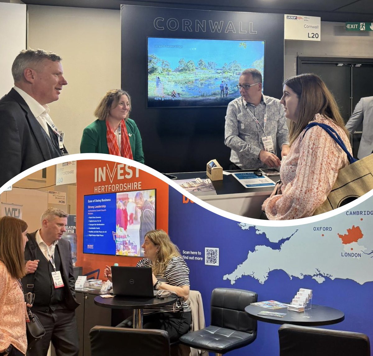 CCNOffice's tweet photo. 👋 Our team of @peterpfrench @alunhughesccn and Hannah Chard had an enjoyable and productive day at @UKREiiF - catching up with several CCN member councils and outlining the challenges and opportunities they face to key stakeholders ahead of the #generalelection https://t.co/x9a8nq7aGe