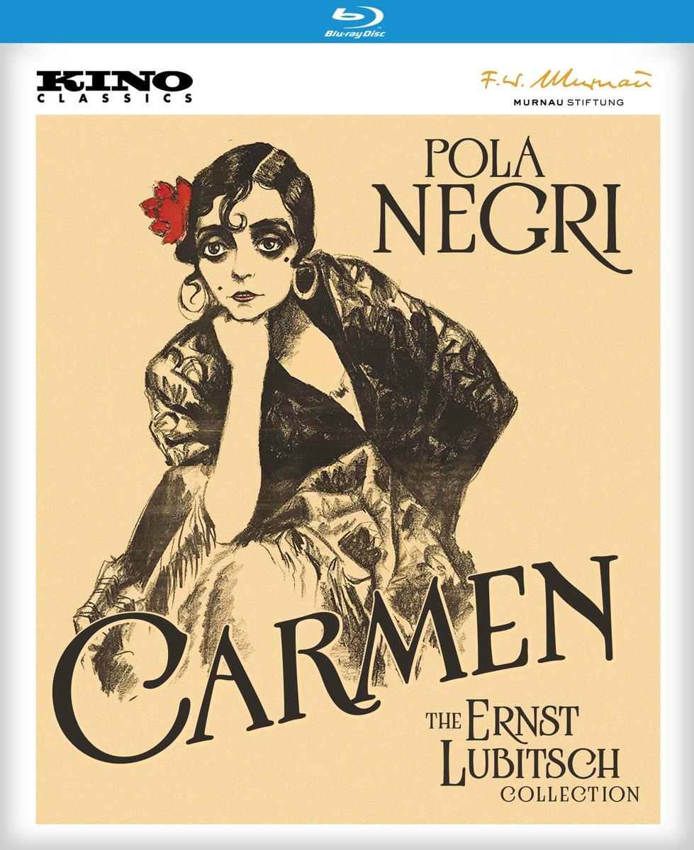 ***ANNOUNCEMENT***

Coming on July 9th on Blu-ray from @KinoLorber as part of the #ErnstLubitsch Collection: #Carmen (1918)!

Polish-born actress Pola Negri was already popular when she began appearing in German silents in the 1910s, but it was her collaborations with