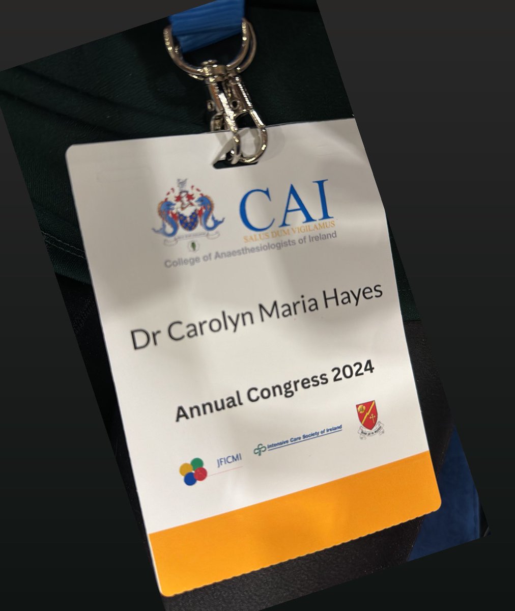 Exciting Day 1 of talks @COAIrl 

Session 1: ICU
Session 2: Trainee perspective
Session 3: Obstetric anaesthesia 

#caicongress24 #anaesthesiology #intensivecare #obstetrics #wellbeing