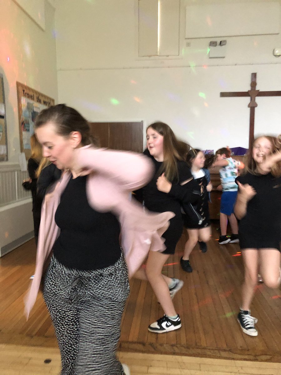 KS2 disco fun! Mrs Tucker and Mrs Ronicle may be enjoying it more than the children!