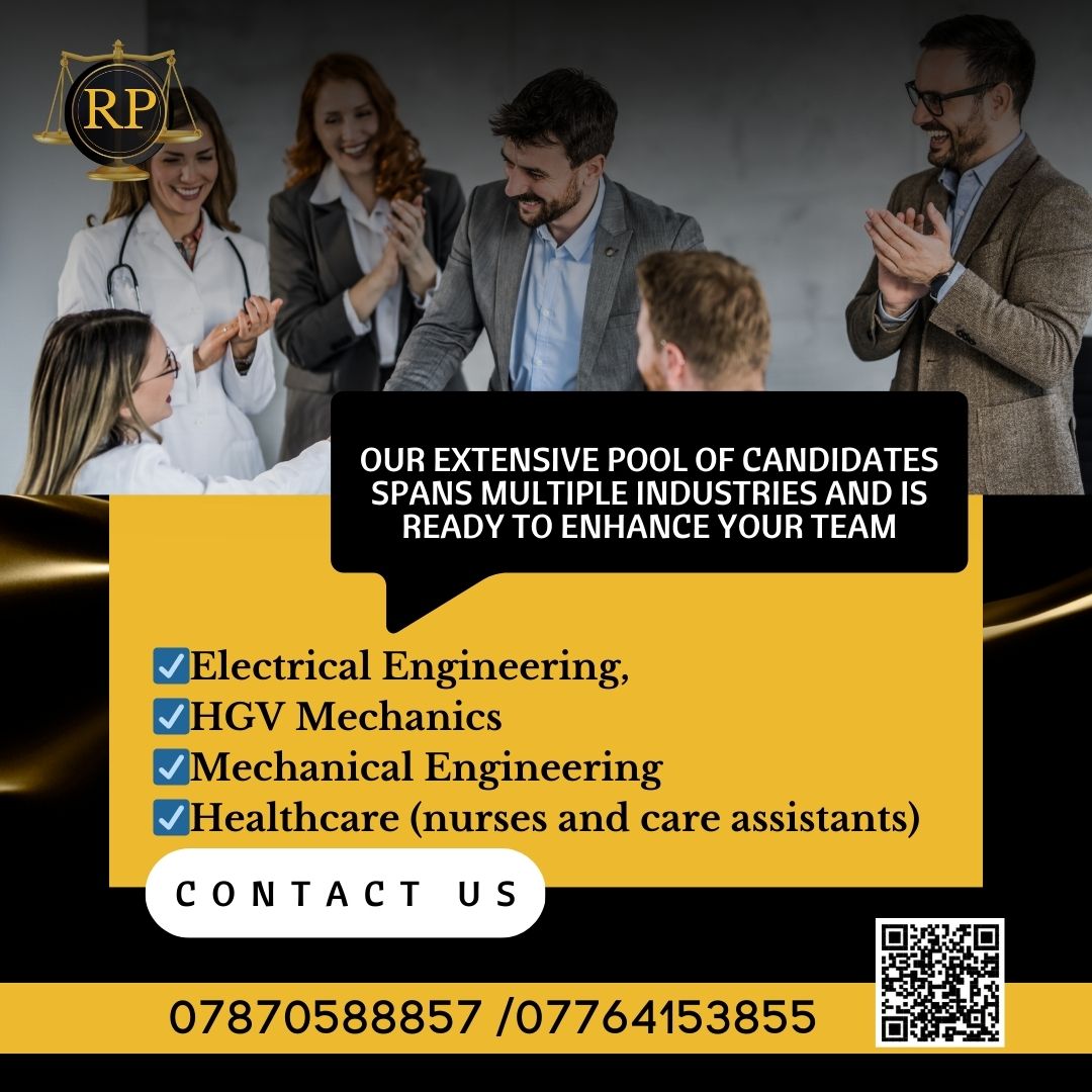 Are you in search of top-tier professionals to accelerate your company's growth and drive innovation?
We’re here to address any inquiries you may have!  📞: 07870588857 /07764153855  📷: info@recruitmentpartnershipireland.co.uk  📷recruitmentpartnershipireland.co.uk