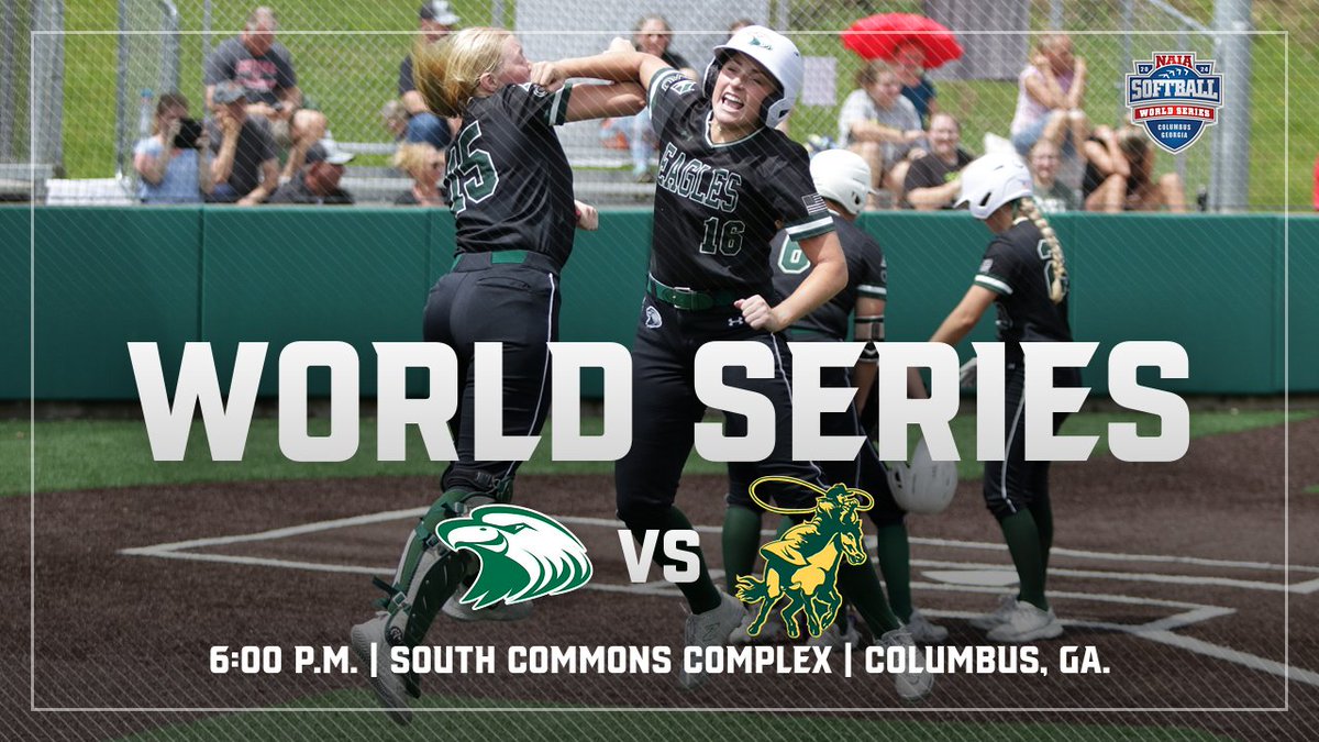 🥎, GAMEDAY! @cmueaglesSB will take on the University of Science & Arts this evening at 6:00pm CST. This is the Eagles first game of the 2024 NAIA Softball World Series in Columbus, Ga. Follow along with live links at cmueagles.com. Good luck Eagles!