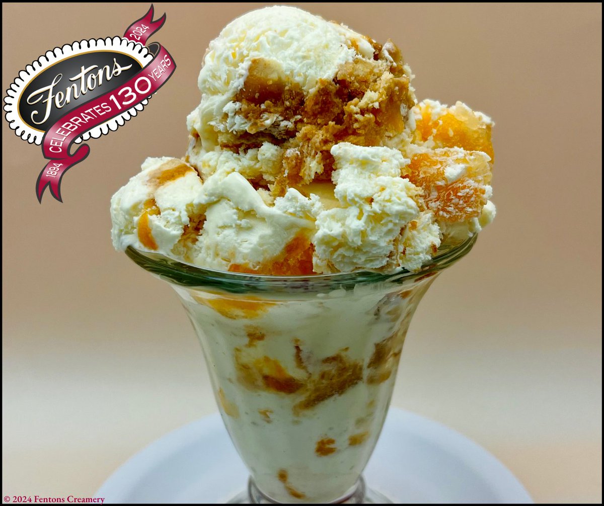 fentonscreamery's tweet photo. 🌟 Introducing our newest sensation: Peach Pie Ice Cream! 🍑✨ Indulge in the creamy vanilla, fresh peaches, and flaky pie crust. Only at Fentons Creamery and only for a limited time! 
.
.
.
.
.
.
.
.
#PeachPieMagic 
#FentonsCreamery
#PeachPieIceCream
#LimitedEdition
#NewFlav ... https://t.co/YoVP29ZM3r