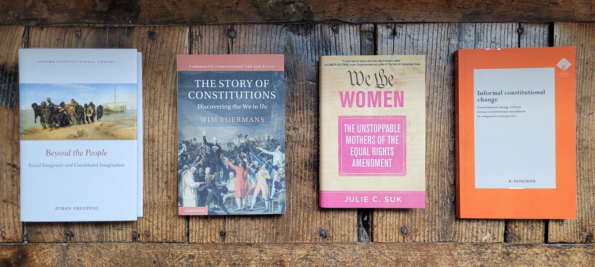 Richard Albert (@richardalbert) on Twitter photo 🏅 These are the books I will give the winner of the Constitution Quiz this weekend at the 2024 Model Constitutional Convention <a href="/ASUCollegeOfLaw/">Sandra Day O’Connor College of Law at ASU</a>.
+ Oklopcic, Beyond the People
+ Passchier, Informal Constitutional Change
+ Suk, We the Women
+ Voermans, The Story of Constitutions 🏅 These are the books I will give the winner of the Constitution Quiz this weekend at the 2024 Model Constitutional Convention <a href="/ASUCollegeOfLaw/">Sandra Day O’Connor College of Law at ASU</a>.
+ Oklopcic, Beyond the People
+ Passchier, Informal Constitutional Change
+ Suk, We the Women
+ Voermans, The Story of Constitutions