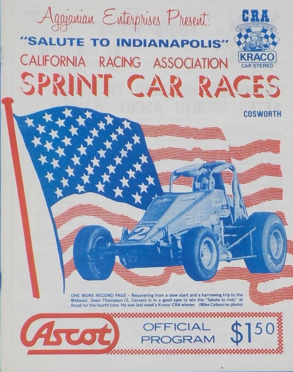 1985 Salute to Indy Program
#USAC #USAC410 #usacnation #usacracing #usaccra #usacsprints #usaccrasprints #sprintcar #racing #avanti #avantiwindows #woodlandautodisplay #flowdynamics #billsjerky #wcfriendcompany #inmemoryofjimandchetgardner #factorywraps #sextonfireprotection