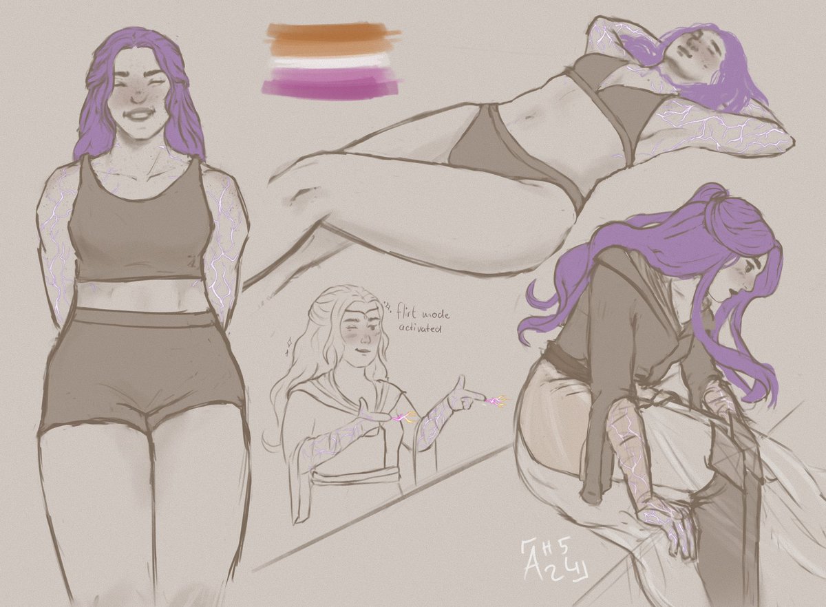 slcwdqnce's tweet photo. some imogen doddles 💜⚡️

#criticalroleart https://t.co/xEz1a2VZAl
