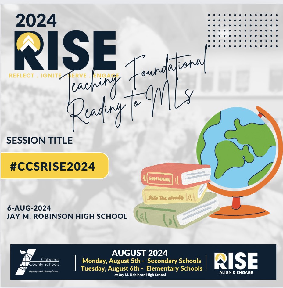 Join me at RISE! We'll be exploring how to meet the needs of young Multilingual readers. @CabCoSchools