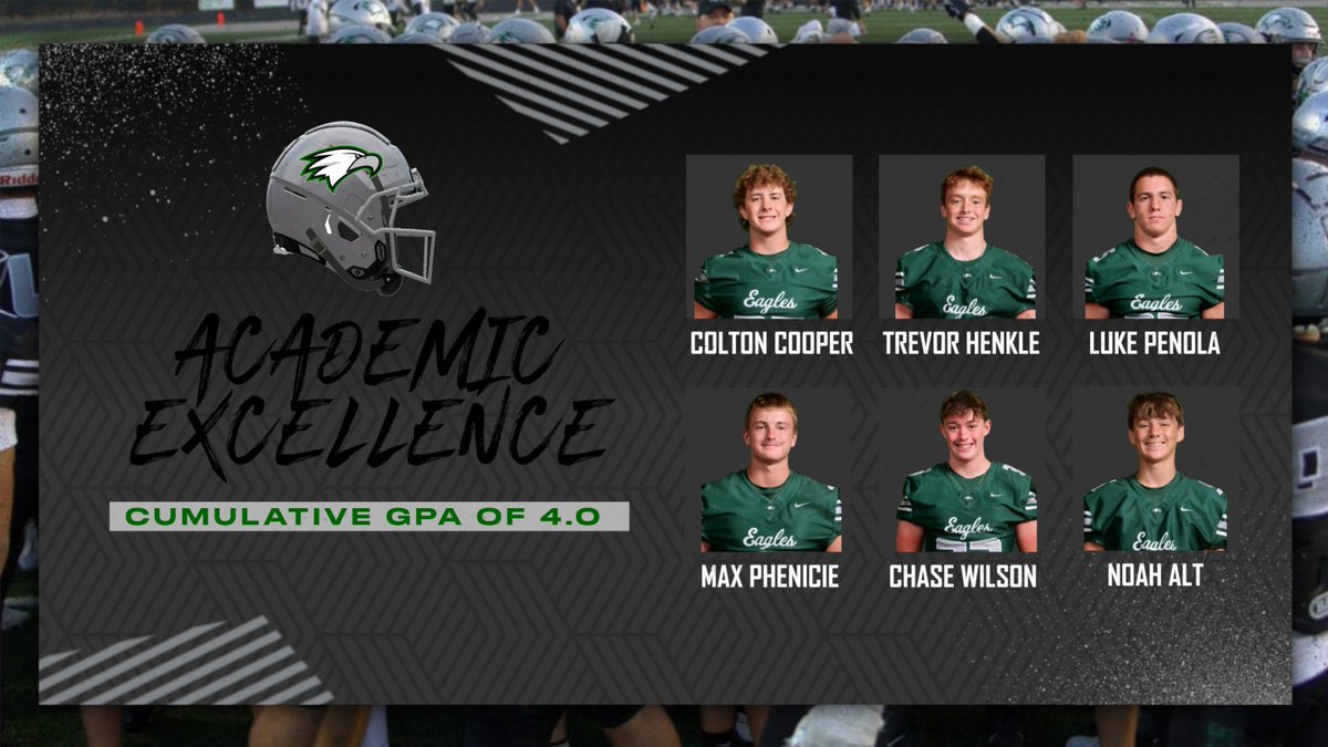 A huge shout out to these young men for getting it done in the classroom! They have maintained a cumulative GPA of at least a 4.0 during their academic careers. @CoachTurnquist @ZCSeagles @zyfleagle @MyZvilleSchools