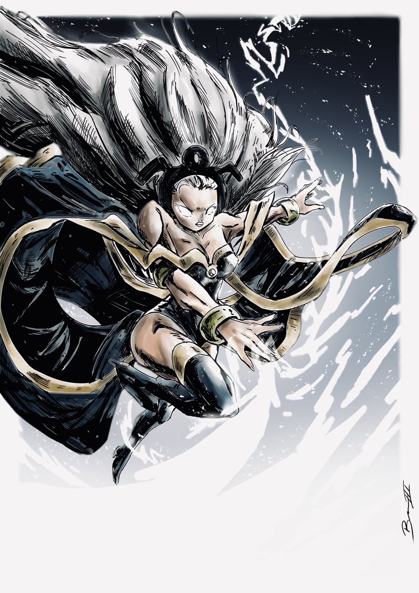 My favorite version of Storm. I really enjoyed doing the effects on this one the most. ⛈️