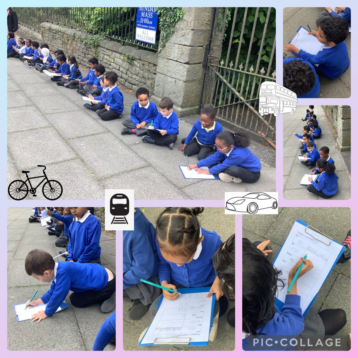 Today in Reception we have been carrying out a transport survey in our local community. We saw so many different modes of transport! 🚲🚕🚂🛴With the data we have collected, we are making bar graphs to find out which type of transport was most popular! 🚚🚙🛵