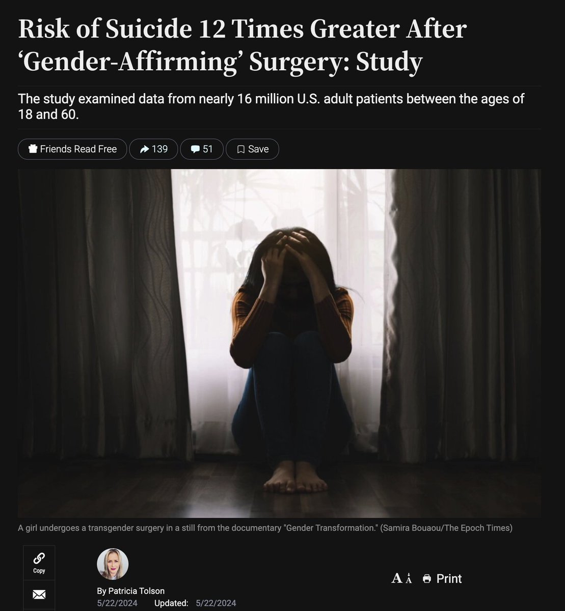 The term 'Gender-Affirming Surgery' is a woke Orwellian language manipulation that disguises its very dark reality.