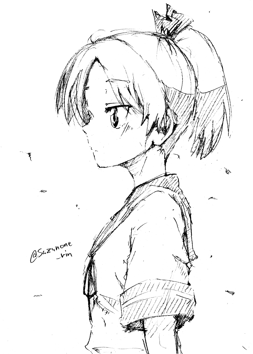 6か月も描かなかったけど
手癖で敷波は描けるようで安心した… 