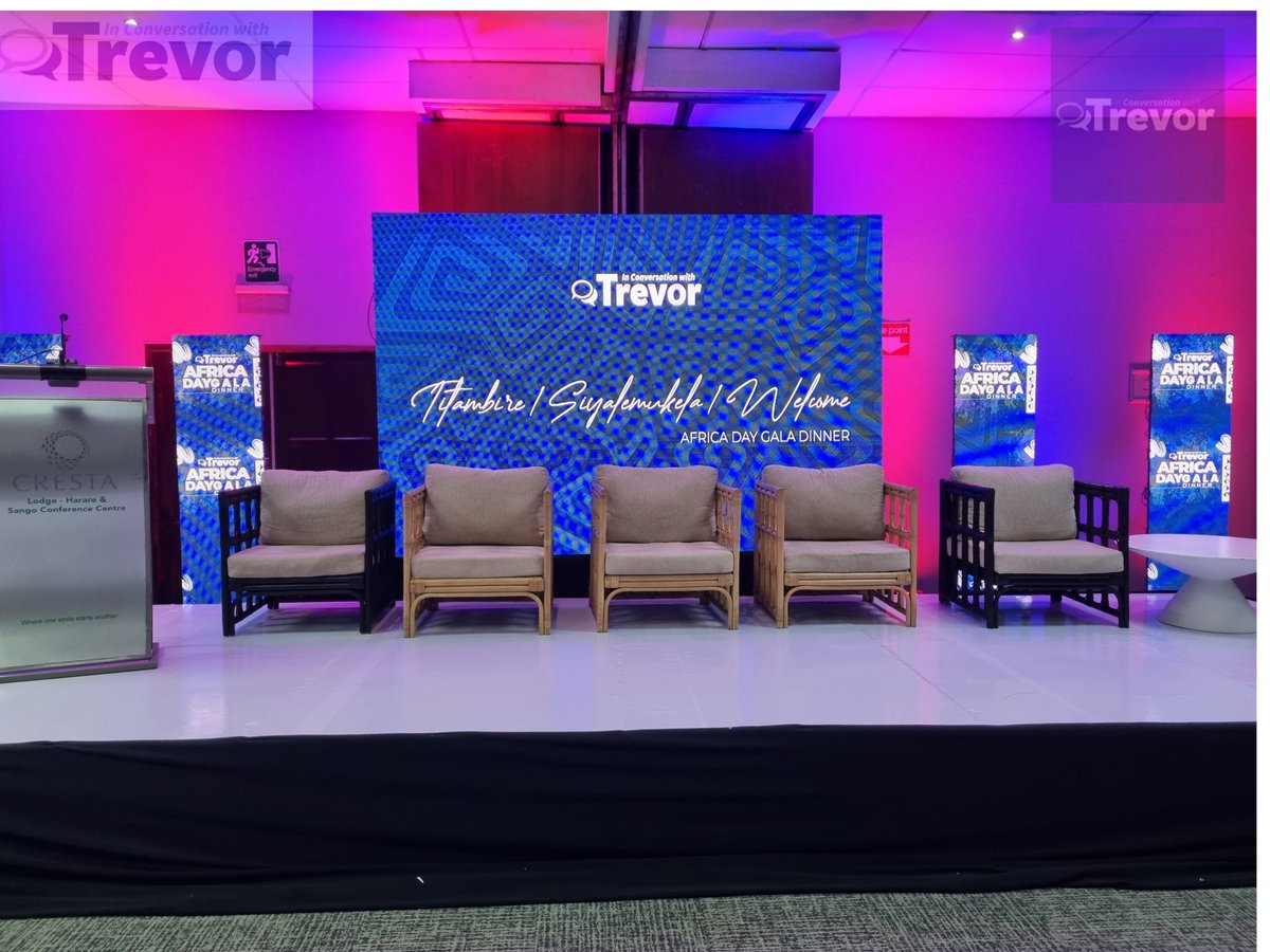 ConvoWithTrevor's tweet photo. 🔵#HappeningNow The Inconversation With Trevor Gala Dinner at Cresta Loge in Harare. 

📍Follow us for more updates

#ICWTGalaDinner24 #ICWTAfricaDay24 #ICWT24 https://t.co/ucLTqXG66R
