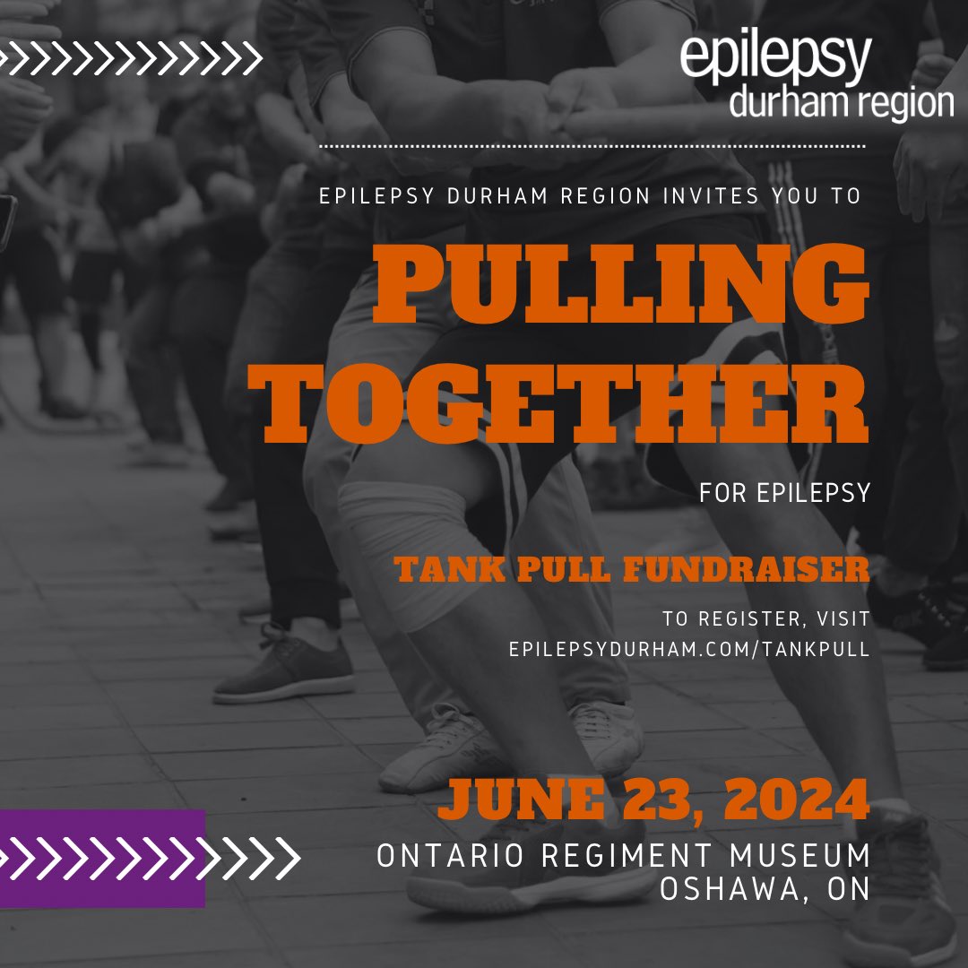 Join the most epic challenge of tug of war and pull a military tank to raise awareness and funds for epilepsy care in Durham Region! 
epilepsydurham.com/tankpull