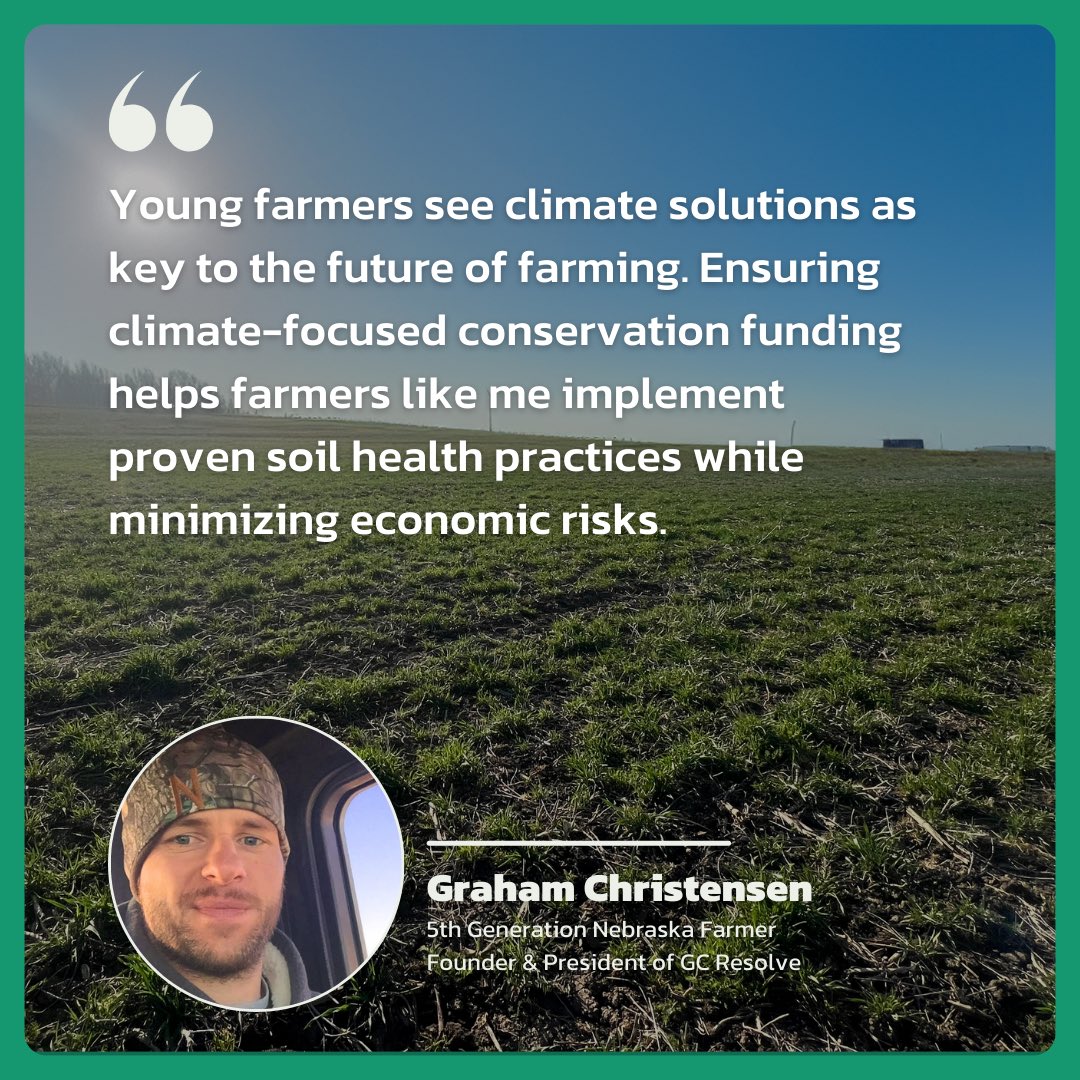 Graham Christensen (@gcresolve) on Twitter photo With talks on the Farm Bill heating up again, advocacy around soil health is as timely as ever. <a href="/GCResolve/">Graham Christensen</a>, along with partner E2, is supporting programs that help transition more farmers towards regenerative principles. #farmbill24
Learn more here: voicesforsoilhealth.org With talks on the Farm Bill heating up again, advocacy around soil health is as timely as ever. <a href="/GCResolve/">Graham Christensen</a>, along with partner E2, is supporting programs that help transition more farmers towards regenerative principles. #farmbill24
Learn more here: voicesforsoilhealth.org