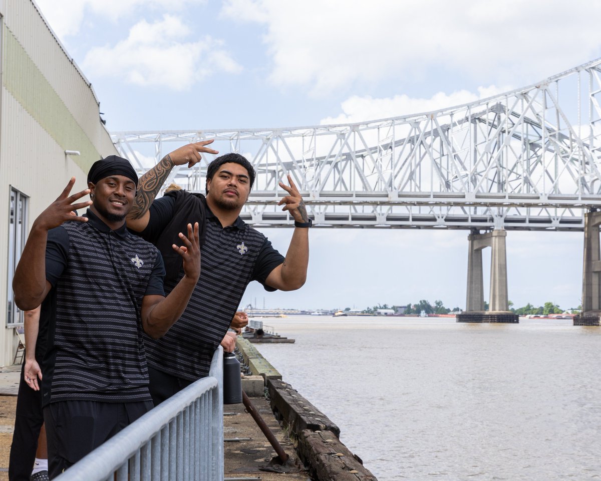 Saints's tweet photo. Kool-Aid &amp; Fuaga in the city ⚜️ https://t.co/sogr3yItrp