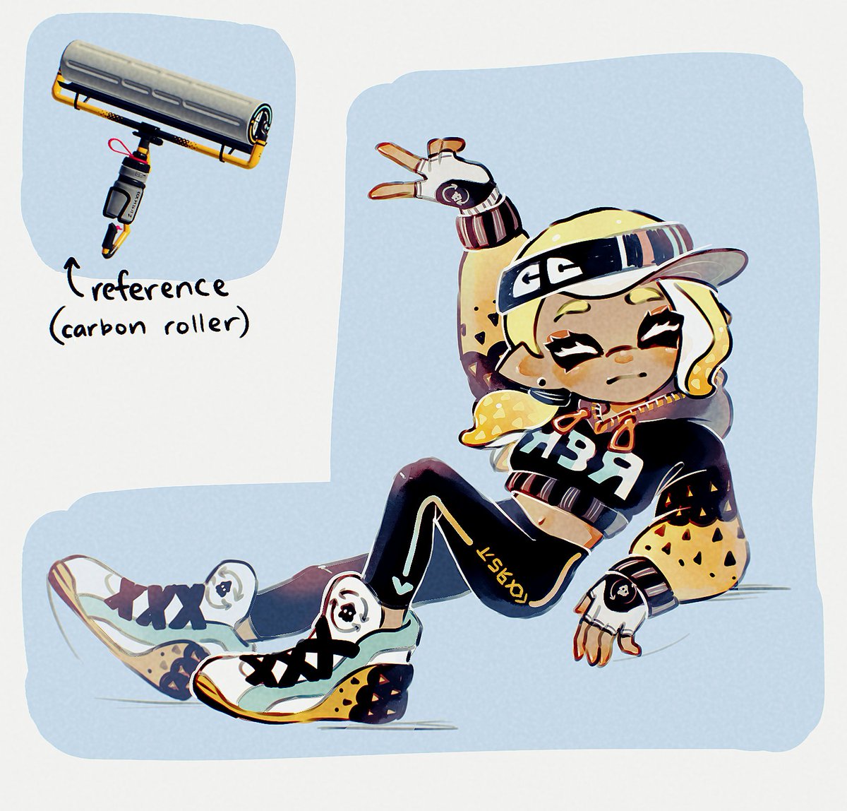 Carbon roller OC 🤍 #Splatoon３