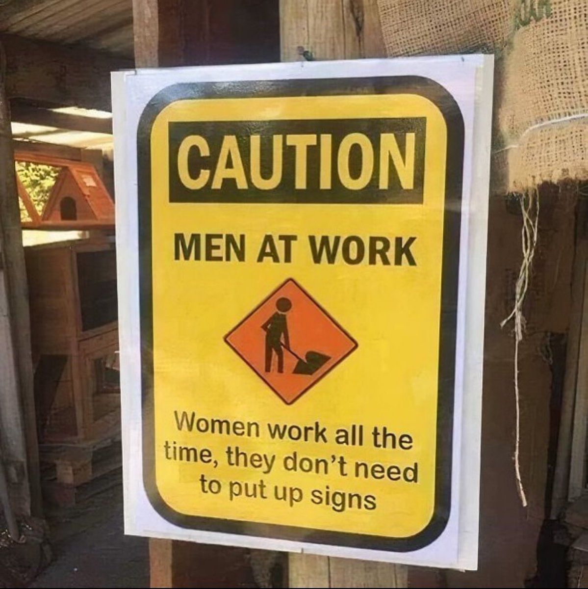 Caution ⛔️ Men at Work #constructionworker #menatwork #womensworld #womenswork #stayathomemommy #stayathomemomlife