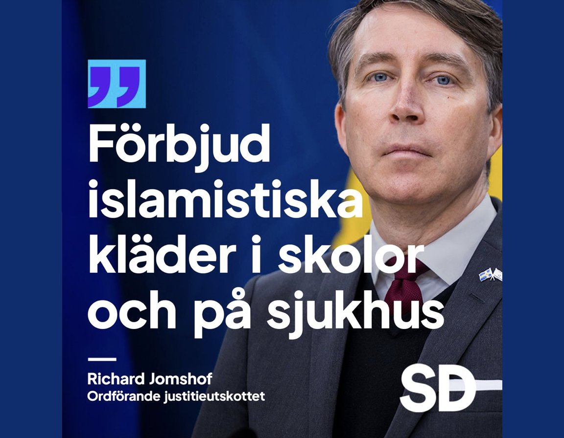 Dags att förbjuda muslimernas religiösa uniformer?
Att bära SS-uniform eller hakkors i det offentliga rummet är förbjudet i Sverige. Anses som hets mot folkgrupp.

Borde inte samma gälla för muslimernas religiösa kännetecken?