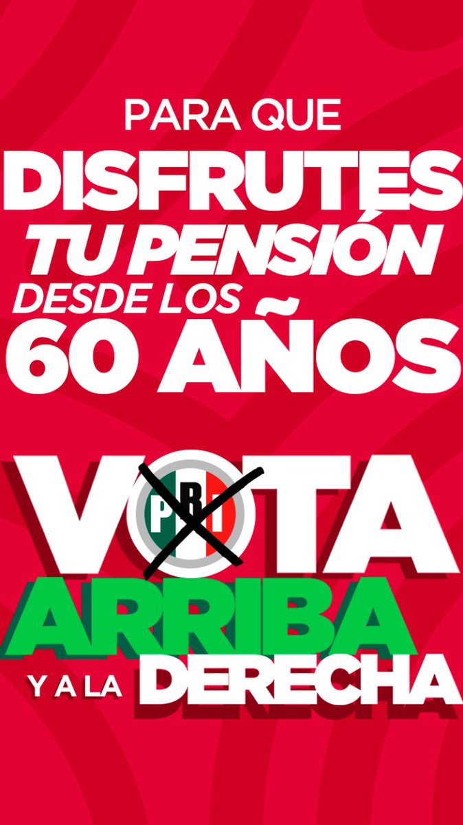 ONMPRI_Dgo's tweet photo. Con la Pensión a los 60 años, les vamos a dar seguridad y tranquilidad a los adultos mayores de nuestro país y nuestro estado.

#ElPRISíResuelve y propone. 

¡#VotaPRI y hagámoslo realidad este 2 de junio! #AquíSomosPRI https://t.co/lhBFOGqEYM