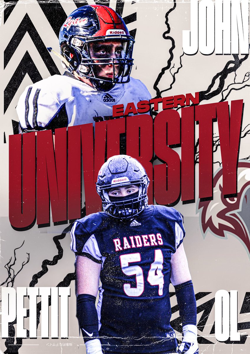 John Pettit (@john_215_pettit) on Twitter photo Proud to announce my commitment to <a href="/EUEaglesFB/">Eastern University Football</a> thank you to everyone who helped me get here. <a href="/RyanFball/">Archbishop Ryan Football</a> <a href="/CoachScottEU/">Colin Scott</a> <a href="/Coach_Crock/">Billy Crocker</a> Proud to announce my commitment to <a href="/EUEaglesFB/">Eastern University Football</a> thank you to everyone who helped me get here. <a href="/RyanFball/">Archbishop Ryan Football</a> <a href="/CoachScottEU/">Colin Scott</a> <a href="/Coach_Crock/">Billy Crocker</a>