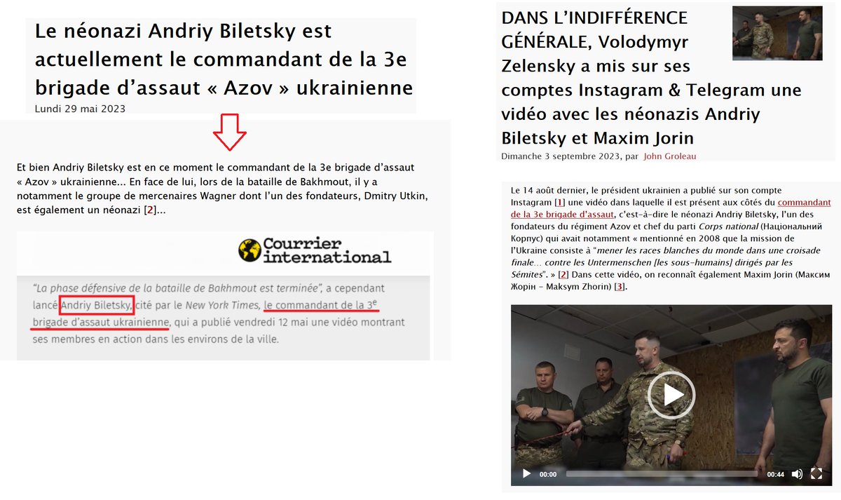 LCanardR's tweet photo. L'auteur de l'article de #Mediapart a oublié d'indiquer que le néonazi Andriy #Biletsky est actuellement le commandant de la 3e brigade d’assaut «Azov» ukrainienne. À ne pas confondre avec le néonazi Denis #Prokopenko, commandant du régiment #Azov devenu la 12e brigade des forces spéciales Azov de la Garde nationale...
➡️https://t.co/czggP8rpC2

#Ukraine #GuerreEnUkraine #Zelensky