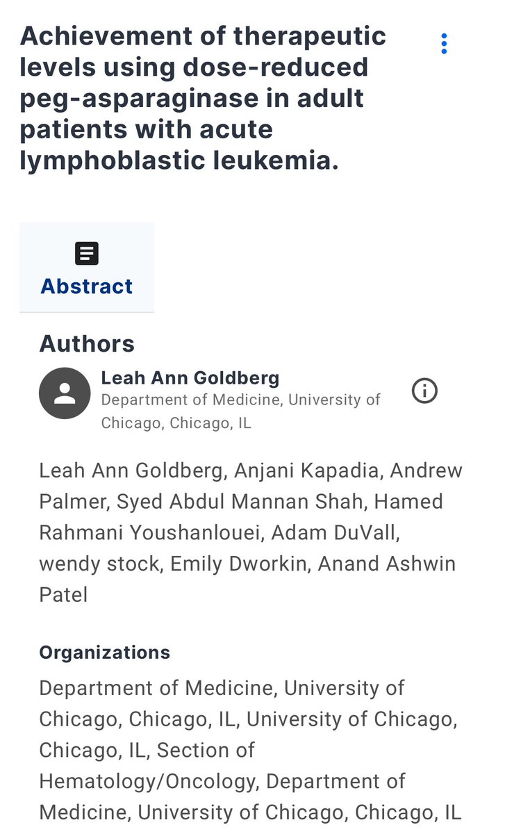 Anand Patel (@anand_88_patel) on Twitter photo Full abstracts from #ASCO24 are out!
Check out our abstract led by <a href="/LeahGoldberg20/">Leah Goldberg</a> on peg-asparaginase dosing in ALL and therapeutic levels achieved with lower doses #leusm
meetings.asco.org/abstracts-pres… Full abstracts from #ASCO24 are out!
Check out our abstract led by <a href="/LeahGoldberg20/">Leah Goldberg</a> on peg-asparaginase dosing in ALL and therapeutic levels achieved with lower doses #leusm
meetings.asco.org/abstracts-pres…
