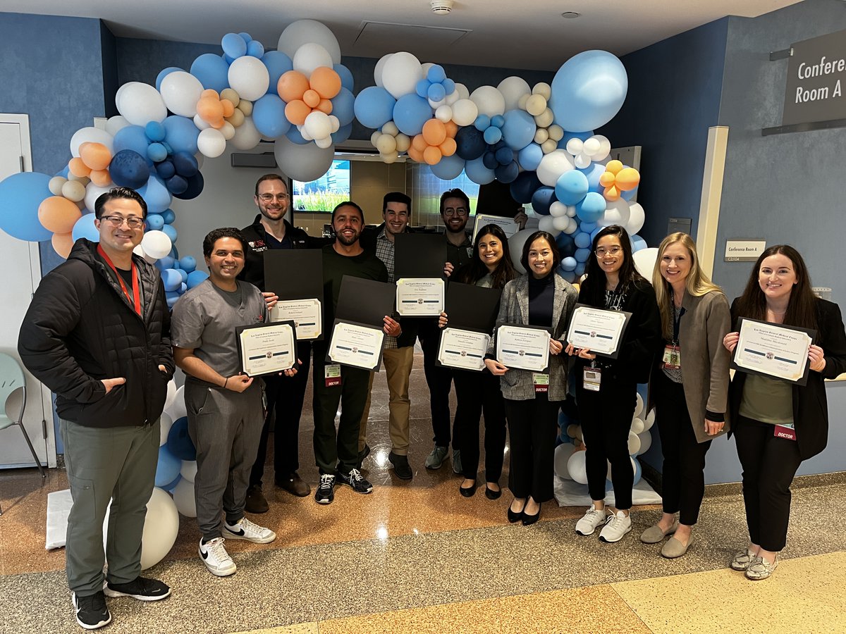 LAGeneralMed's tweet photo. It's #ResidentsAppreciationWeek, and we want to acknowledge all our amazing Residents for their commitment and contributions! Special highlight to our recent Healthcare Administration Scholars Program graduates. This is our 2 year leadership program for senior residents and... https://t.co/xg7X2rfjlB