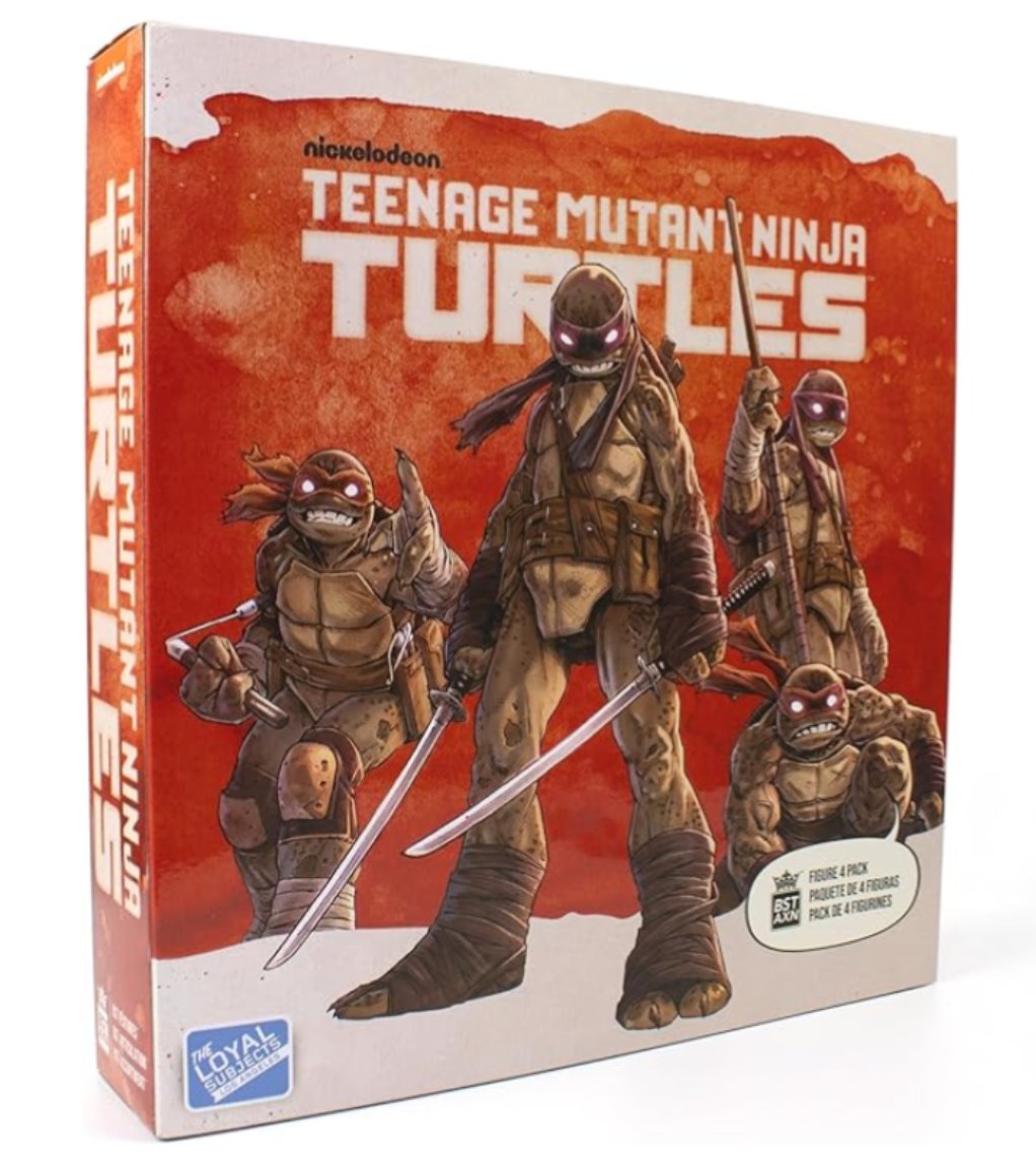 TheOldTurtleDen's tweet photo. #TMNT IDW Comics "Shredder In Hell" Ninja Turtles figures by The Loyal Subjects revealed 😈 https://t.co/FItPpOei3k