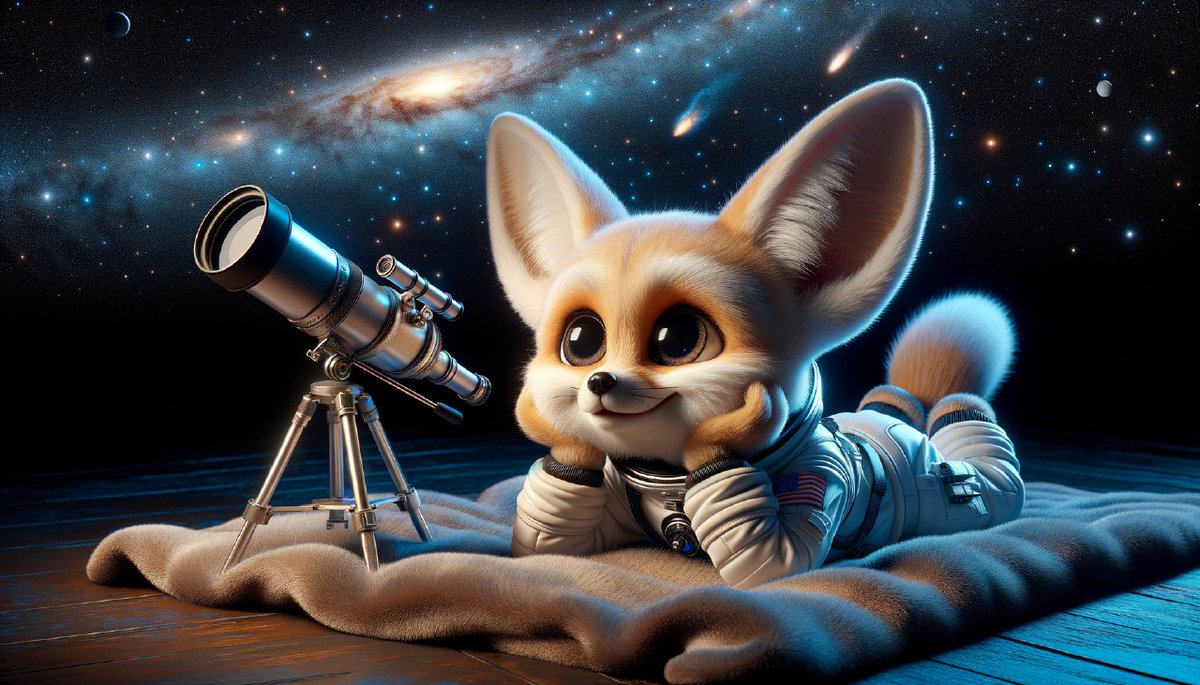 FennoSol's tweet photo. 🌕 Prepare for a cosmic cuteness overload! Fenno the Fennec Fox Meme Coin has his eyes set on the 100% FULL moon, but what's stealing his attention? Join his adorable telescope adventure under the stars to uncover the sweetest mystery in the galaxy! 🦊🔭✨ #MoonMystery #fenno https://t.co/scptk9ryPj