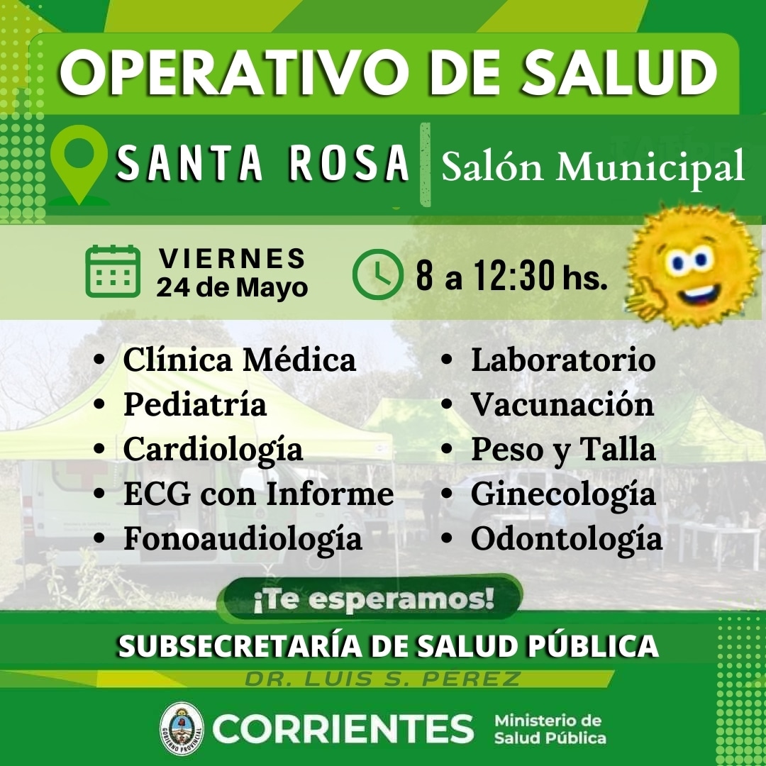 Subsecretaría de Salud Pública Ctes (@subsaludpublica) on Twitter photo 