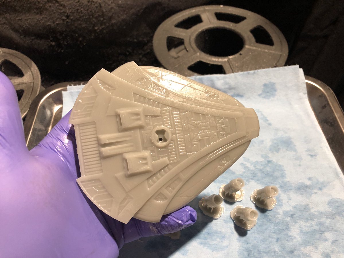 GeekToyLove's tweet photo. #printerbounty, a new Al’kesh model by Lionel Savoca (url in the comments). Lots of nice details and one of my fav Goa’uld ships https://t.co/IWmLiSzwTN