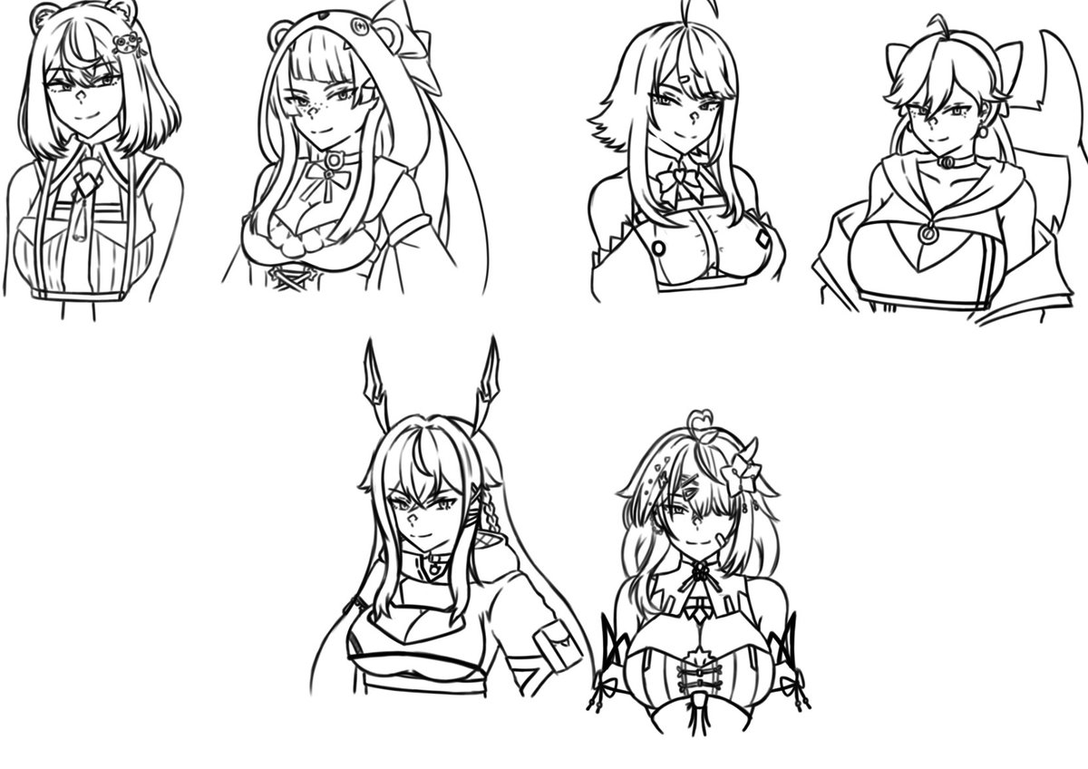 VanceVanCreed's tweet photo. Results from the second outfit swap. Enjoy!
#AbsWorkArt #Mielseum #AurArtwork #illustrumi #kARTrot #Kenbishillust https://t.co/xzDRs8gT3C