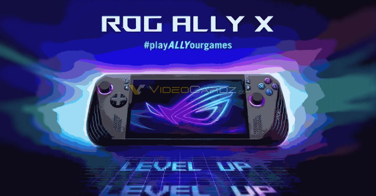 hspaneser's tweet photo. Leak: the Asus ROG Ally X will have twice the battery at 80Wh and two USB-C ports https://t.co/q9ze5F4G3E https://t.co/u9d9AqD6lb