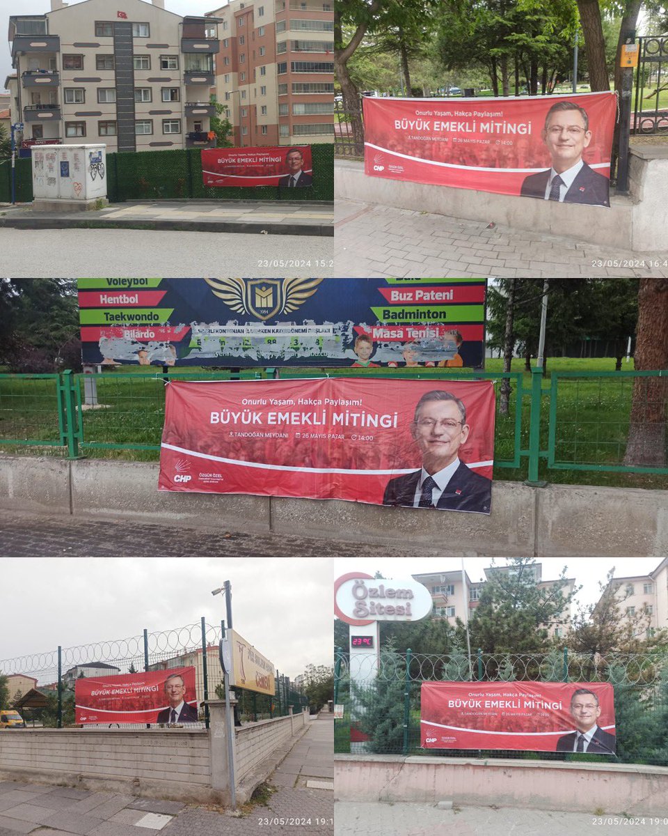 chpyenigenc's tweet photo. Bugün ilçemizin her noktasını, pazar günü Tandoğan Meydanında gerçekleştireceğiniz Büyük Emekli Mitingimizin pankartlarıyla donattık. Tüm emeklileri ve emekli adaylarını bekliyoruz.

26.05.2024 Pazar - Saat 14:00 - Tandoğan Meydanı https://t.co/xhj7FwEgKi