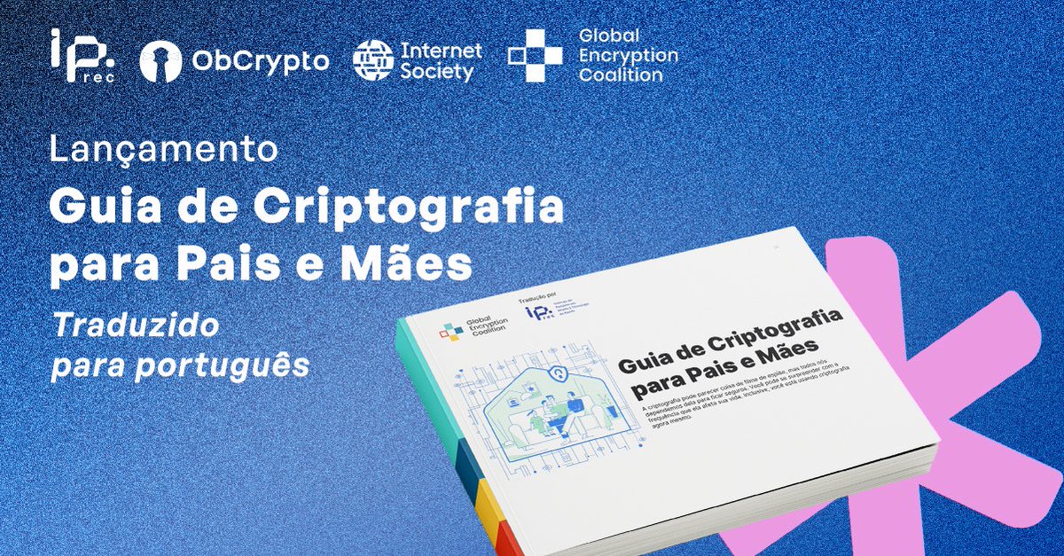 A criptografia está presente em diversas ações do nosso cotidiano. Ainda assim, muitas famílias ainda não percebem a importância da criptografia para proteger seus entes queridos. Por isso, lançamos a tradução do Guia de Criptografia para Pais e Mães para português (BR). 👇🔐