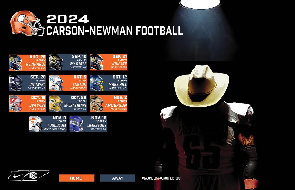 👀 on 2️⃣0️⃣2️⃣4️⃣

📋 cneagles.com/x/drk43

<a href="/cnfootball/">Carson-Newman Football</a> x #TalonsUp