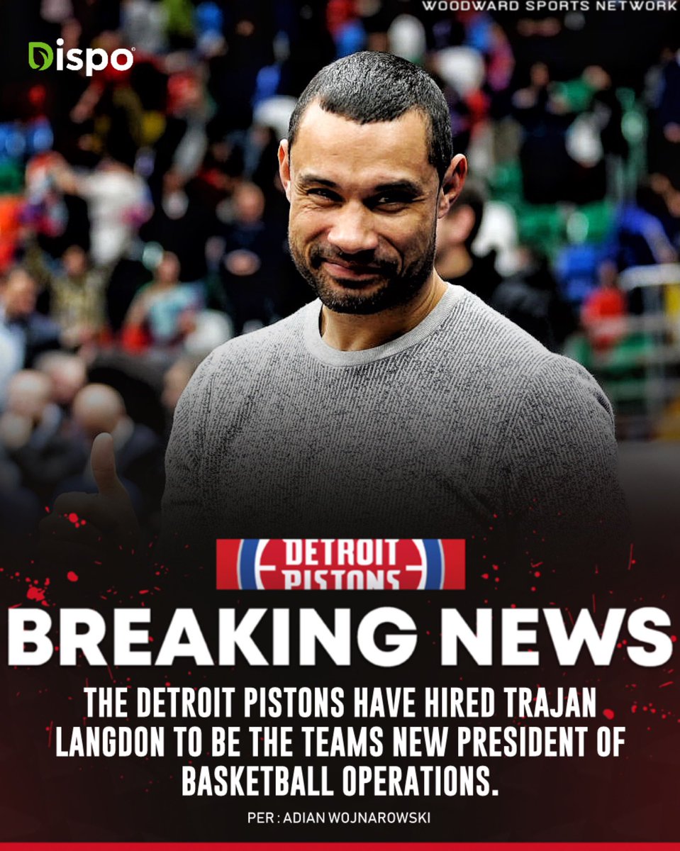woodwardsports's tweet photo. What is the first thing you would like to see Trajan Langdon do as the Pistons new POBO? https://t.co/OLimnnC4aE