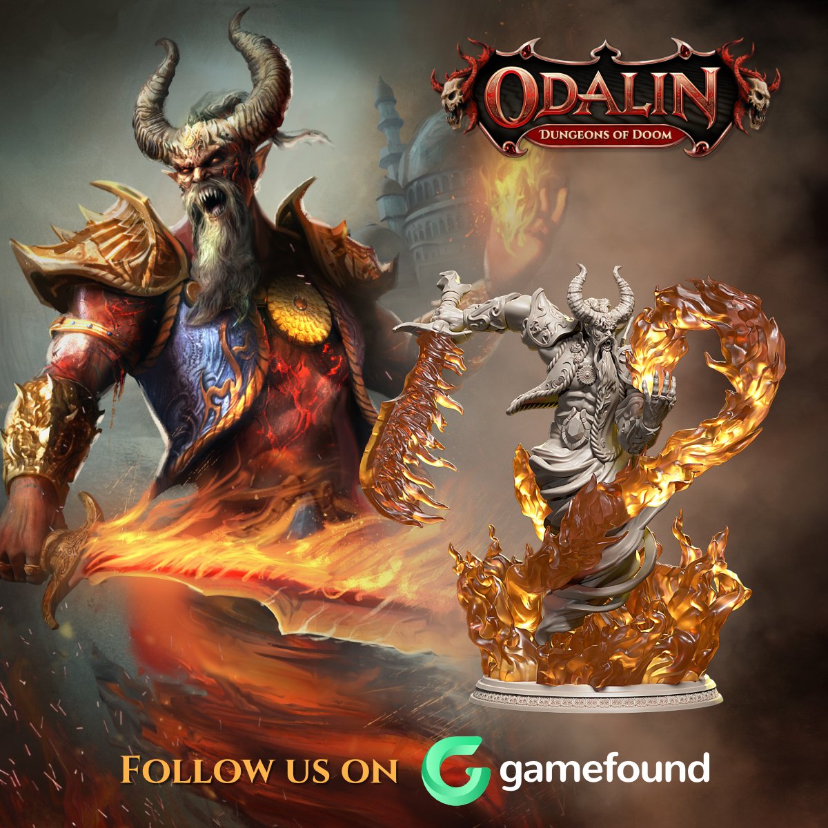 DragoriGames's tweet image. Discover Odalin, a strategic board game inspired by classic dungeon crawlers. Enjoy a thrilling campaign with streamlined rules, unique lore, and stunning miniatures. Follow us on Gamefound for an exclusive FREE miniature! dragori.com/odalin
#boardgame #dnd