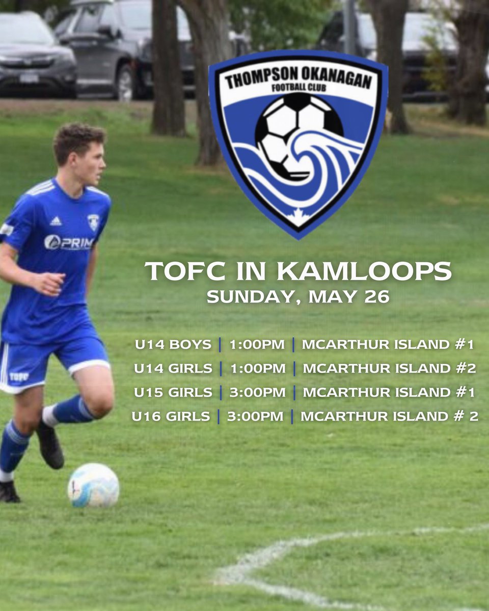 kysanews's tweet photo. TOFC is back in Kamloops this weekend! ⚽️
#WeAreKYSA #TOFC #kamloops https://t.co/VkJEfPrlGC