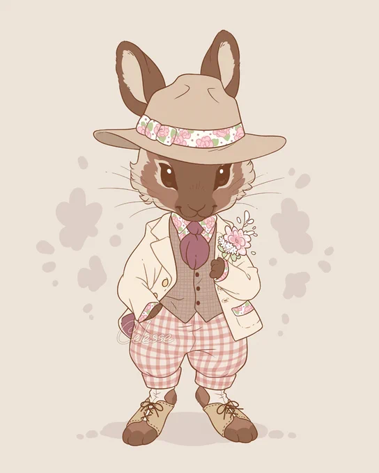 Thinking about bunnies in country spring fashion  