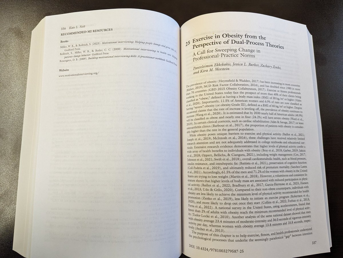 ZackZenko's tweet photo. Excited to have this new chapter out! Thank you for leading and allowing me to be included, @Ekkekakis https://t.co/Z9jJuGRUhK