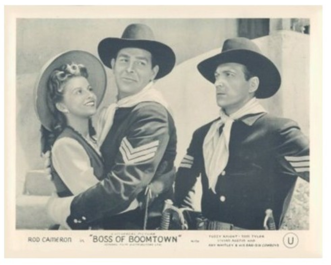 AventurasDeTom's tweet photo. Tom Tyler with Rod Cameron and Vivian Austin in "Boss of Boomtown" (1944)
#TomTyler #RodCameron #VivianAustin #western https://t.co/ncanbqKK7H
