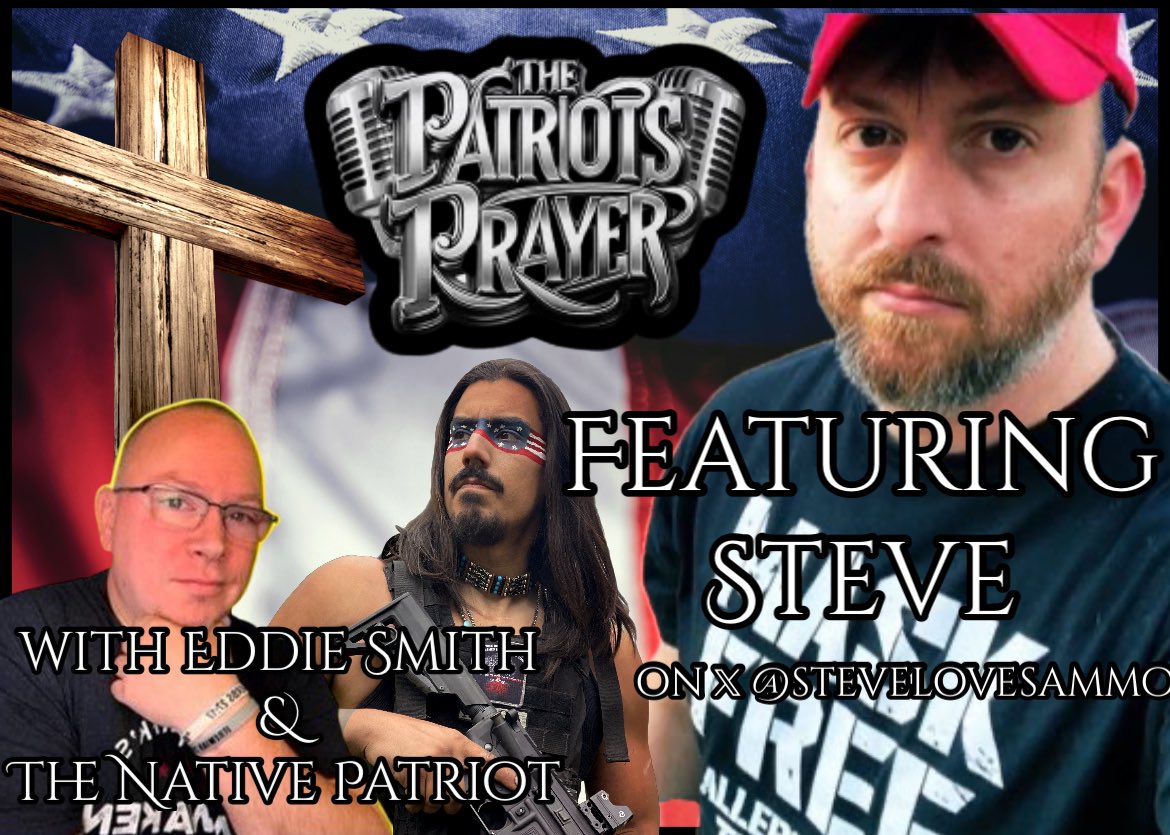 Yall want an inside look and to speak the viral Patriot known as @SteveLovesAmmo ? Well he’s coming on the Patriots Prayer Podcast Wednesday May 29th @ 6pm PST! Mark it down! Don’t miss it