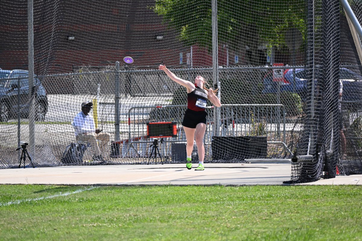 Kylee Doherty finishes 13th in the discus throw at the NCAA Championships with a mark of 43.22 @EwoodXCTF