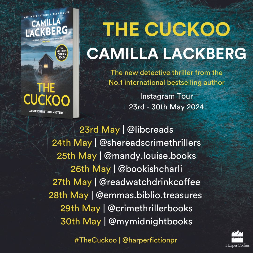 Happy Publication Day to #TheCuckoo by @camillalackberg - my review of this gripping Nordic thriller is on Instagram for my stop on the #BlogTour. instagram.com/p/C7U5TY5Ad0_/… @fictionpubteam