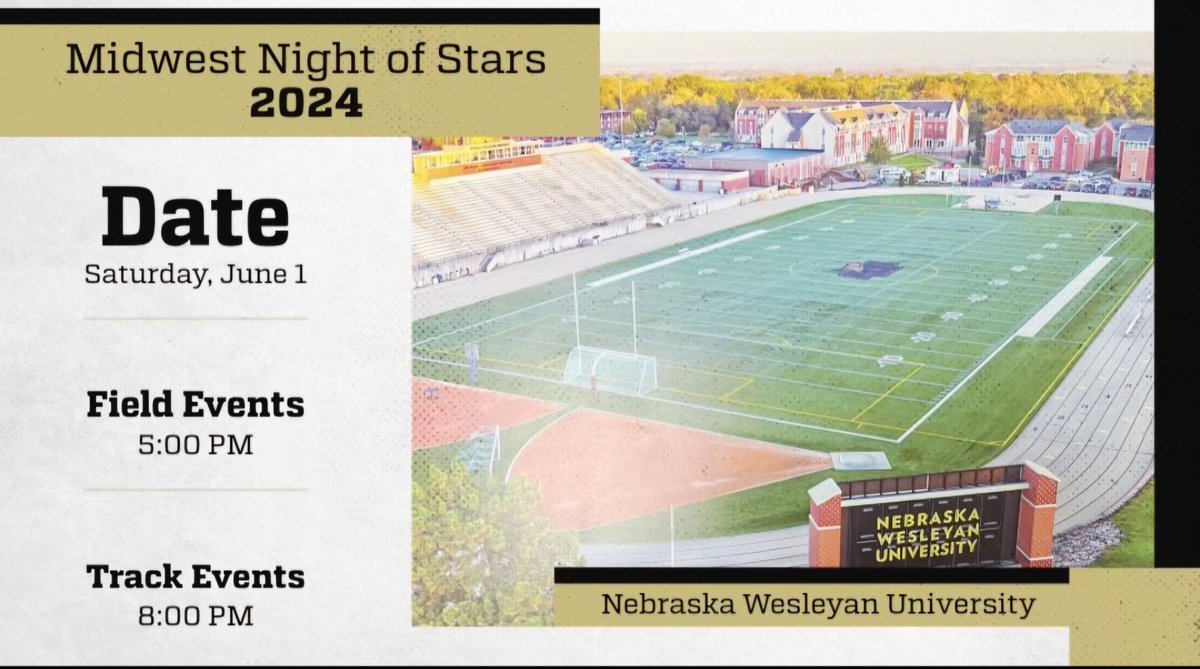 The Midwest Night of Stars is just over a week away.  Get registered now, and let's find out who is the best in the midwest!

Registration 👉directathletics.com/meets/track/81…

<a href="/nationalthrows/">National Throws</a> <a href="/MikeCunningham/">I ❤️ T&F Coaches!</a> <a href="/TrackInKansas/">Track in Kansas</a> <a href="/PrepRunningNerd/">Prep Running Nerd</a> <a href="/MOTrackFanatic/">Missouri Track Fanatic & Running Junkie</a> <a href="/CTE_Throws/">Colorado Throwing Empire</a>